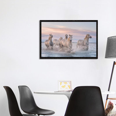 White Angels Of Camargue XXXI by Daniel Kordan - Print on Canvas