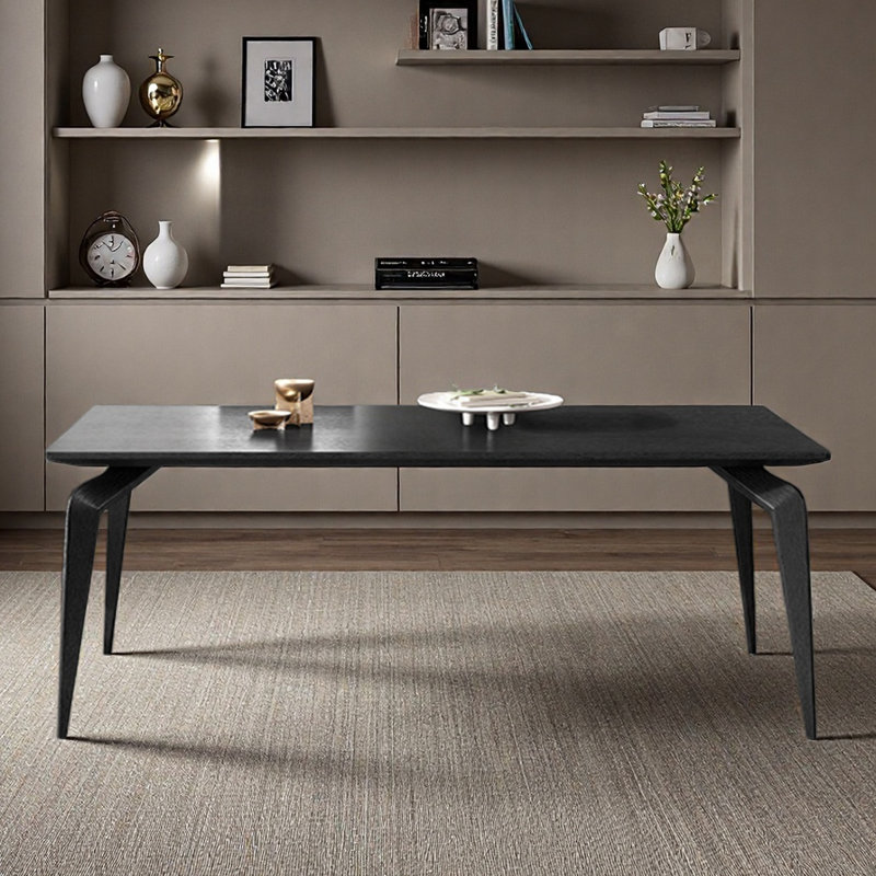 Bureau ou bureau simple, H 29,53 po x l 78,74 po x P 39,37 po, Noir