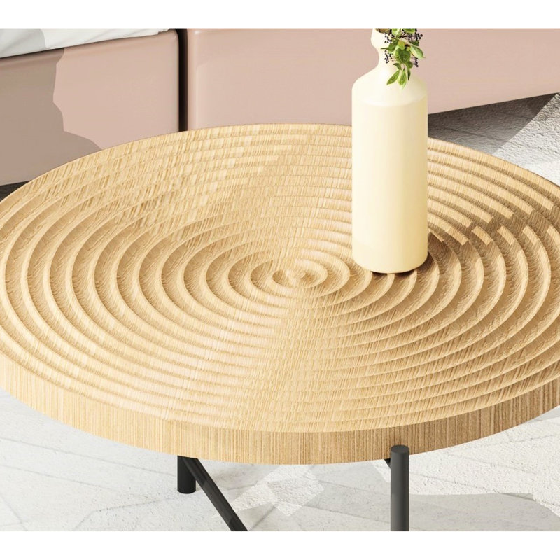 2 Table - Waterproof And Cover. Distressed Cylindrical Style. Black Metal Legs. Appropriate Dimensions For Home Decor. Diverse Color Choices. Stylish. Rustic Vibe Living Rooms Coffee End  2  With .