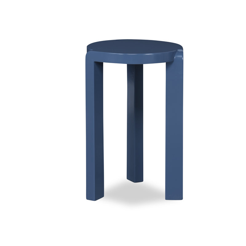 Margaux Outdoor Round Side Table, Blue