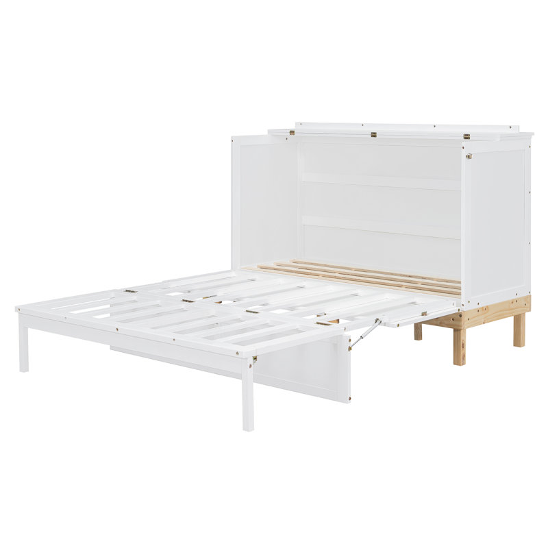 Grand lit escamotable avec cadre mural pliable, lit mural peu encombrant pour les petites pièces et les espaces invités