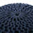 Bordeaux  Knitted Cotton Round Pouf