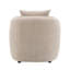 Chaise en chenille Keith Beige avec coussin moelleux, siège confortable et élégant pour tout espace de vie-134646024