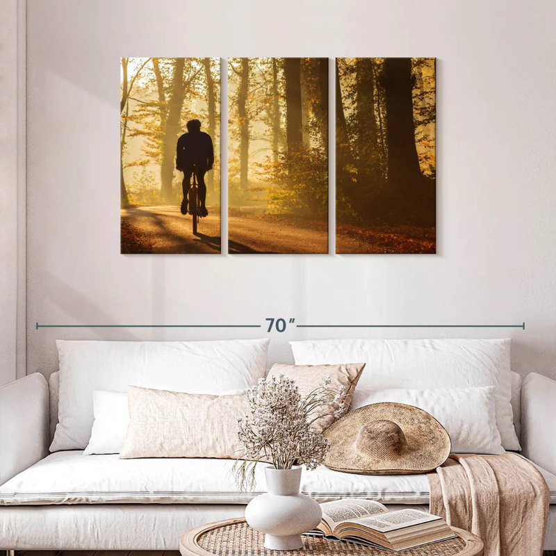Sireci Autumn Biking, 32" H x 50" W
