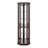 Corner Glass Cabinet, Lighted Curio Cabinet, Corner Display Case, Entryway Cabinet-1184244877