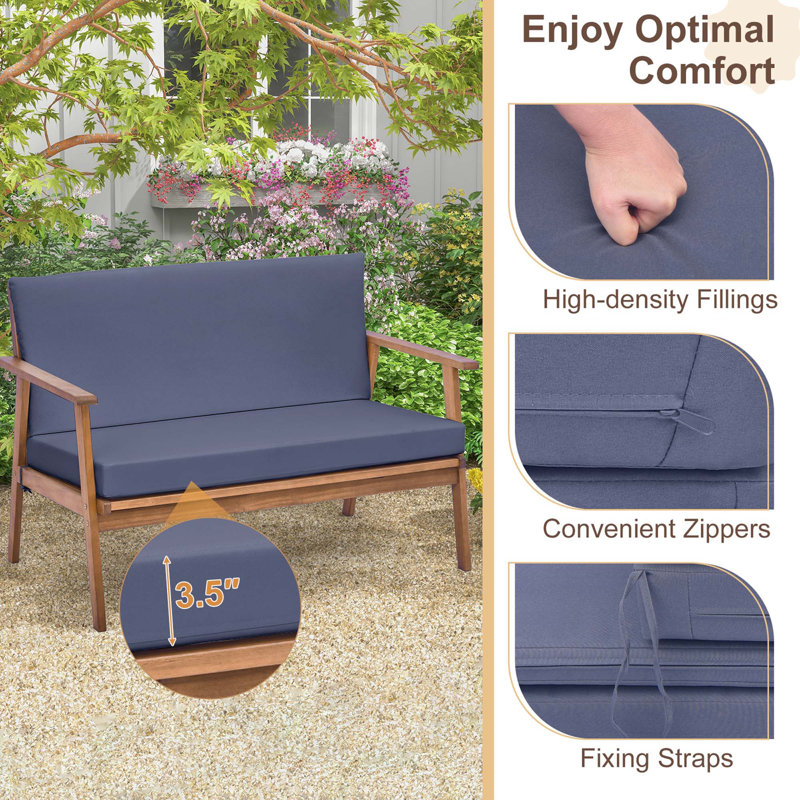 Flaxville 4 - Person Patio Conversation Set with Cushions
