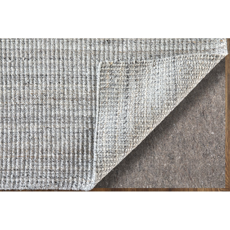 Limerick Hand Woven Recycled P.E.T Solid Color Area Rug in Gray, Rectangle 8' x 10'