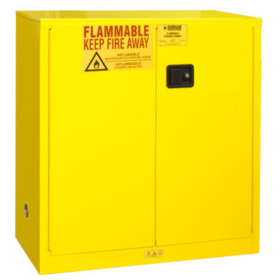 Armoire de sécurité de porte manuelle h 44 po x l 43 po x p 18 po