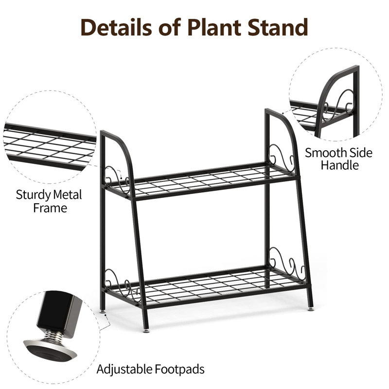 Quattlebaum Metal Plant Stand