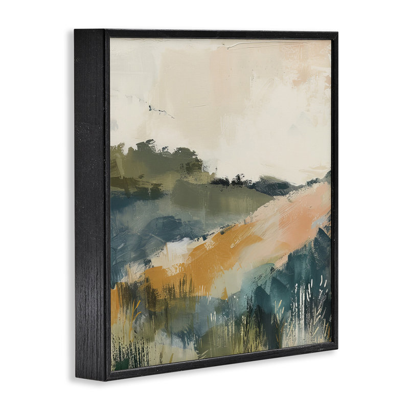 «Abstract Nature Hills», art de la giclée encadrée par Irena Orlov, Giclée encadrée noir minuit, H 24 po x l 24 po