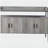 Grey Oak and Black 4-Door TV Stand