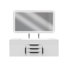 Ensemble de meuble-lavabo simple mural 60 "avec miroir Nile