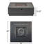 Square Iron Fire Pit 39'', 50000 , Modern Design Configuration, Dark Gray Finish, No Assembly 39'' With Captivating Design, Gray, Needed