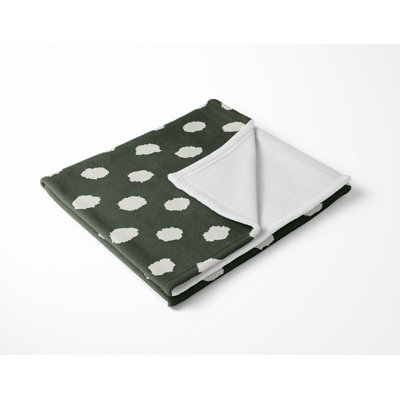 Grunge Dot Velveteen Fleece Blanket