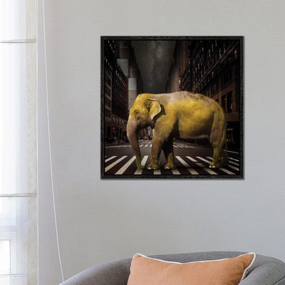 Elephant In NYC by Vin Zzep - Print on Canvas