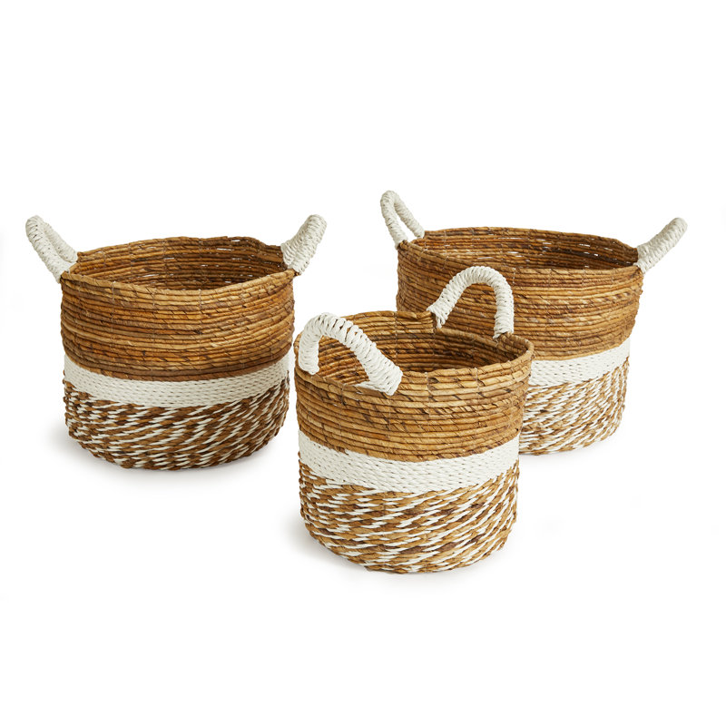Key Largo Handmade Seagrass Decorative Basket Set