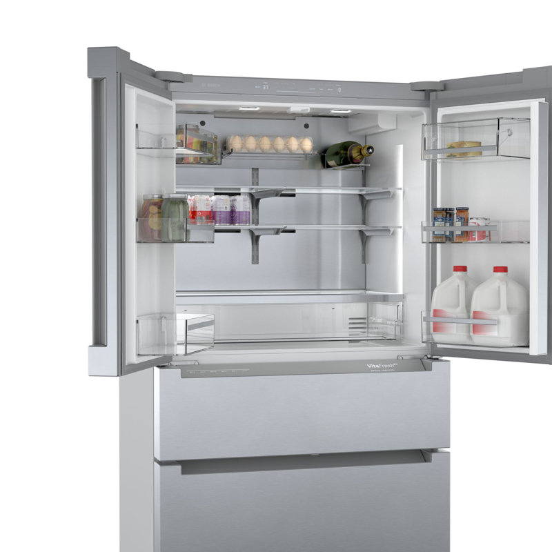 800 Series 20.5 cu. ft. Smart Energy Star Counter Depth French Door Refrigerator with FlexBar