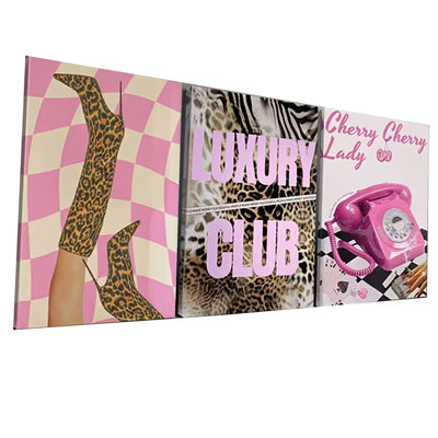 3 Piece Wrapped Canvas Wall Art