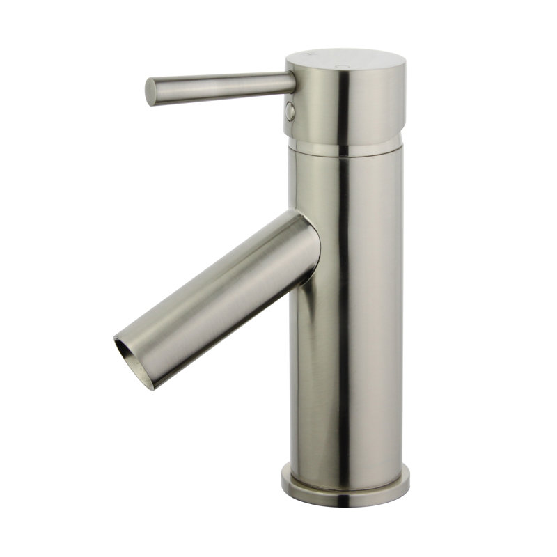 Avian Single-Hole Bathroom Faucet with Drain Assembly, Brushed Nickel