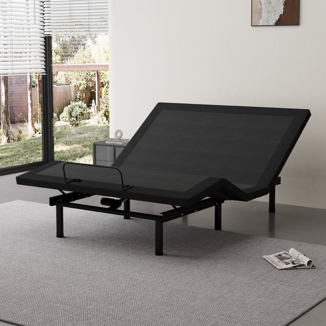 Bingaman 12" Adjustable Bed with Wireless Remote and Preset Positions The Twillery Co.® Size: Queen