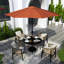 Parasol en aluminium 9 pi avec parasol 9 pi-1253106427