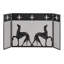 Greyhound 3 Panel Steel Fireplace Screen