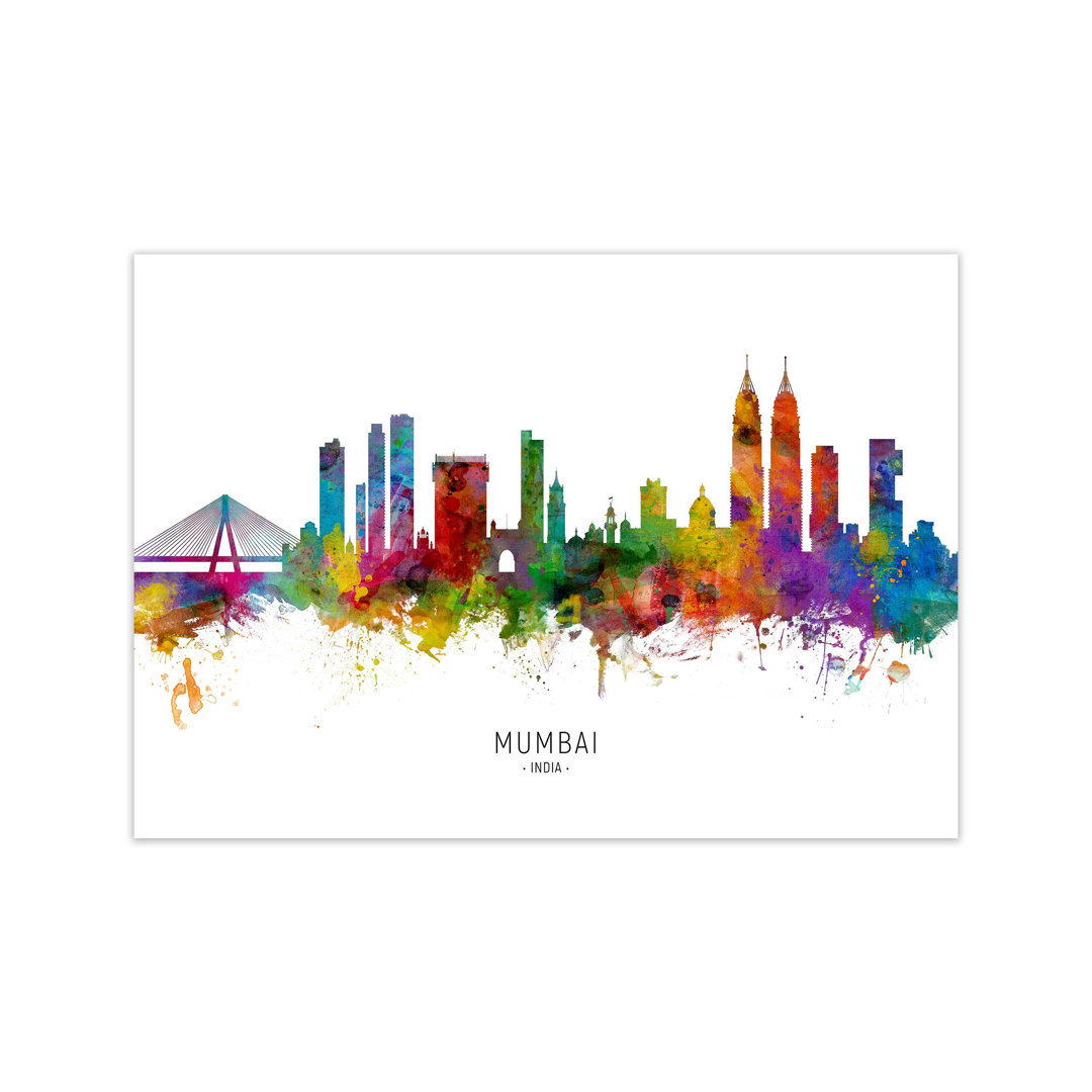 Mumbai India Skyline by Michael Tompsett - Graphic Art Print