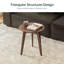 Table d'appoint ronde 100% chêne massif-1077074937