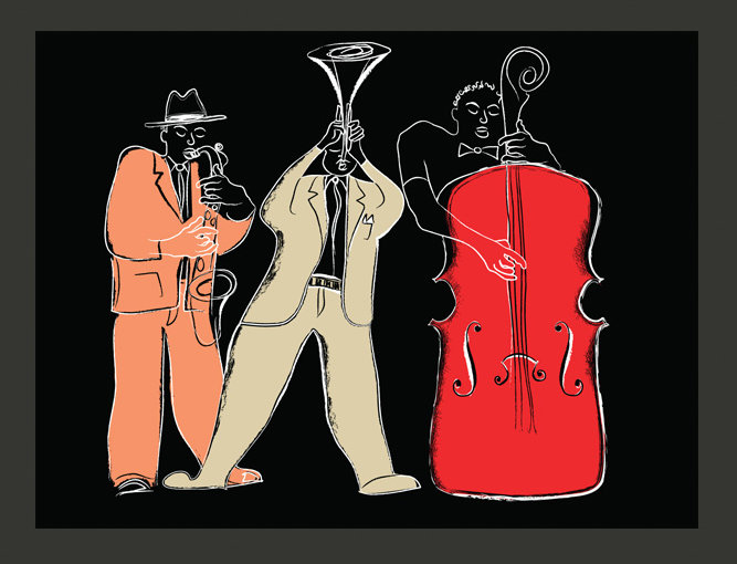 Jazz Instruments 270cm x 350cm Wallpaper, 200 cm x 154 cm
