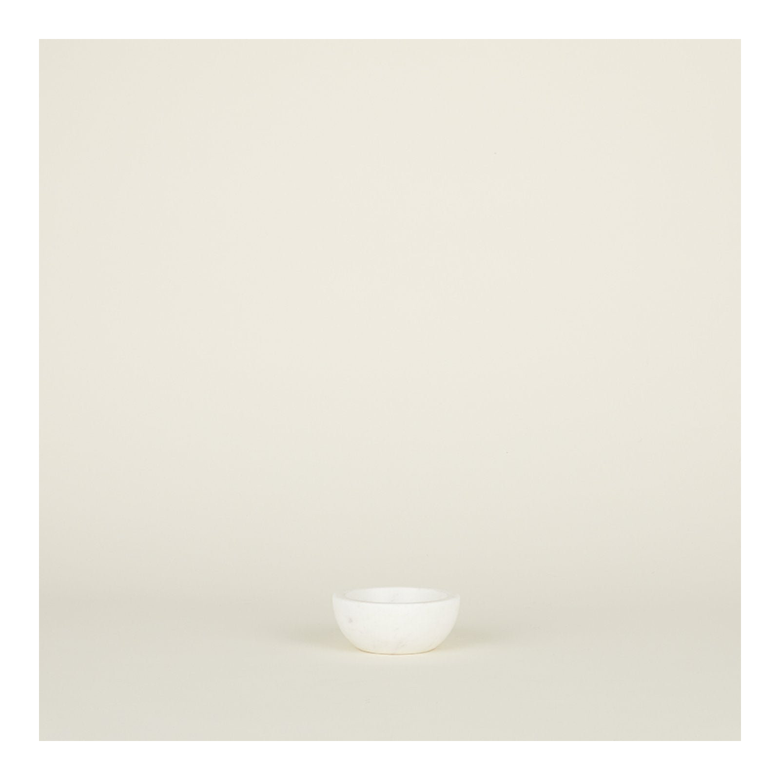 Simple Marble Decorative Bowl 1, 2" H x 5" W x 5" D, White