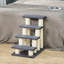 Arbre à chat avec 4 marches pour canapé-lit haut, joli arbre à chat en forme d'escalier pour chats d'intérieur ou chiens avec grattoir en sisal, escalade, jeu