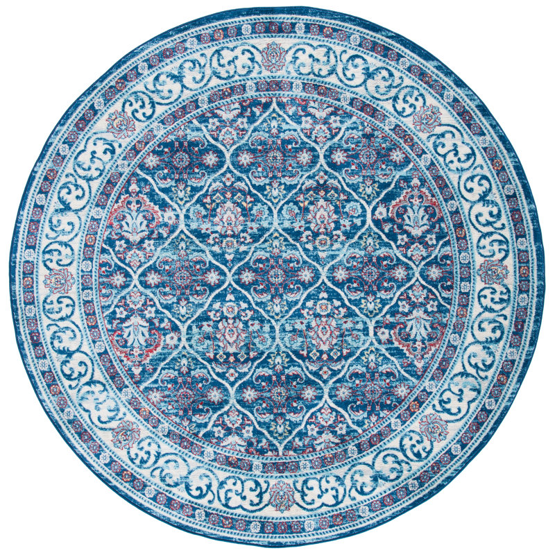 Brentwood Performance Oriental Rug, Round 6'7"