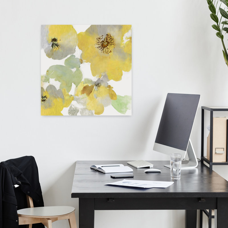 Art floral floral ensoleillé I, H 18 po x l 18 po