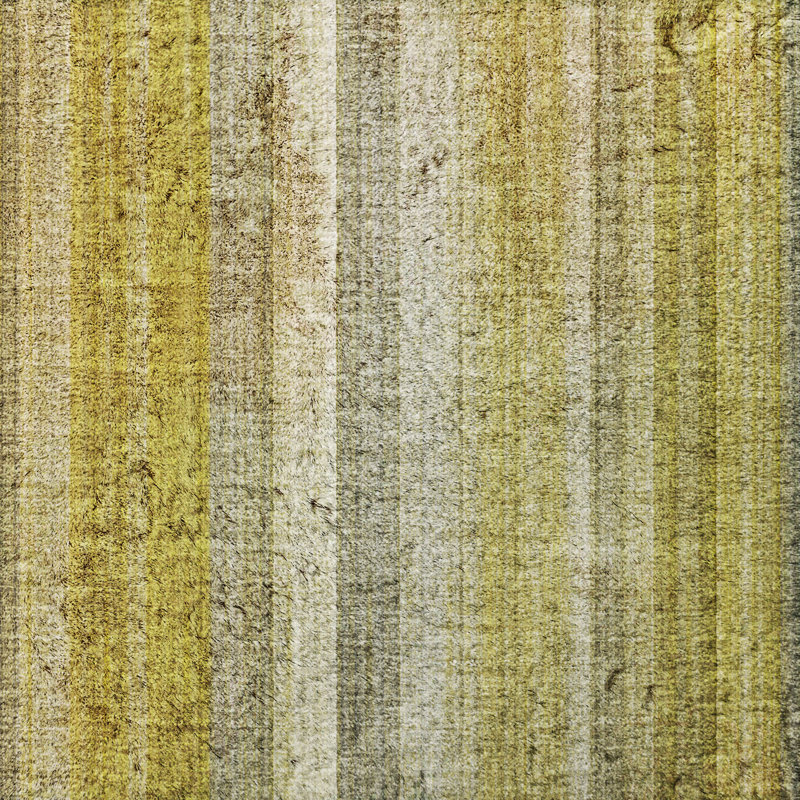 Premium Machine Washable Dream Shag ADS543 Striped Rug, Gold, 10' x 14'
