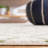 Lorenco Southwestern Machine Made Power Loom Polypropylene Area Rug in Ivory/Sage-1204812484
