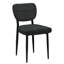 Ensemble de 2 chaises Zandya gris anthracite et noires-777803776