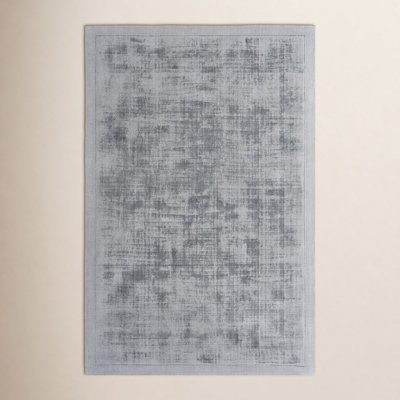Mckinley Handmade Viscose Gray Rug