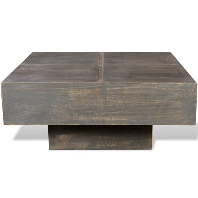 Kacem Solid Wood Pedestal Coffee Table