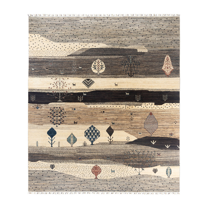 One-of-a-Kind Rectangle 8'2" X 9'6" Hand Knotted Area Rug