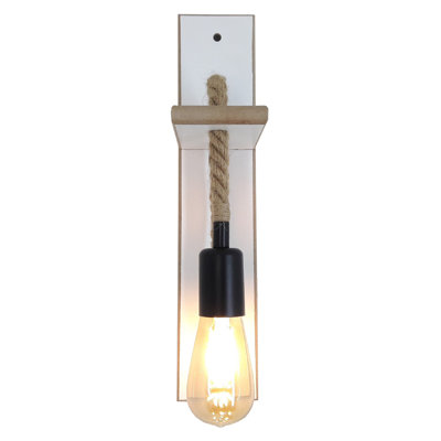 Manufactured Wood Armed Sconce