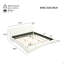 Lit plateforme simple en métal, blanc