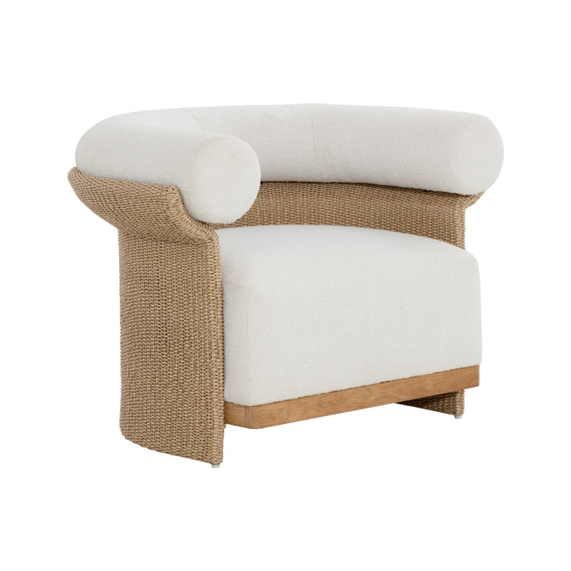 Fauteuil rembourré - Crème