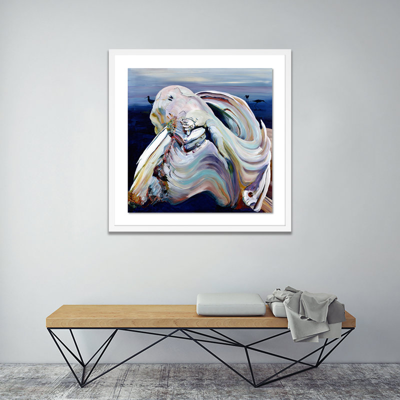Nest Print by Jr Rapier, 24" H x 24" W x 1.5" D, White