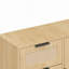 Commode de rangement en rotin moderne avec armoire de rangement en bois pour chambre à coucher, salon, entrée et couloir