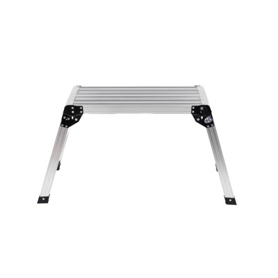 Plateforme de travail pliante, échelle de tabouret en aluminium pour cloison sèche, banc de travail robuste de capacité de charge de 330 lb avec pieds antidérapants, idéal pour laver les véhicules, nettoyer, peindre, décorer