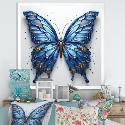 Butterfly Watercolor Wings II - Butterfly Framed Art