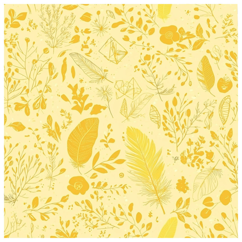 Édredon Botanical Bedding, Édredon grand, Floral jaune clair