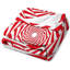 Couverture Vortex Rouge et Blanc, 101,6 x 127 cm