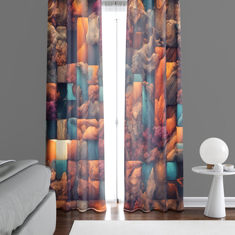 Semi Sheer Curtain Pair, 56" W x 78" L