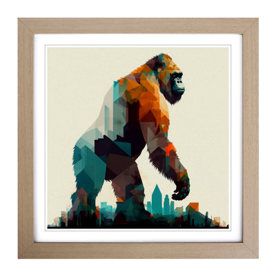 King Kong Geometric No.1 - Framed Print